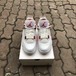 Giày Jordan 4 Retro White Red Siêu Cấp