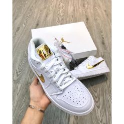 Giày Nike Air Jordan Low Swosh Gold Rep 11