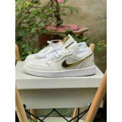 Giày Nike Air Jordan Low Swosh Gold Rep 11