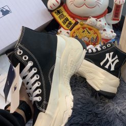 Giày MLB Korea Big Ball Chunky Cao Cổ Đen Siêu Cấp
