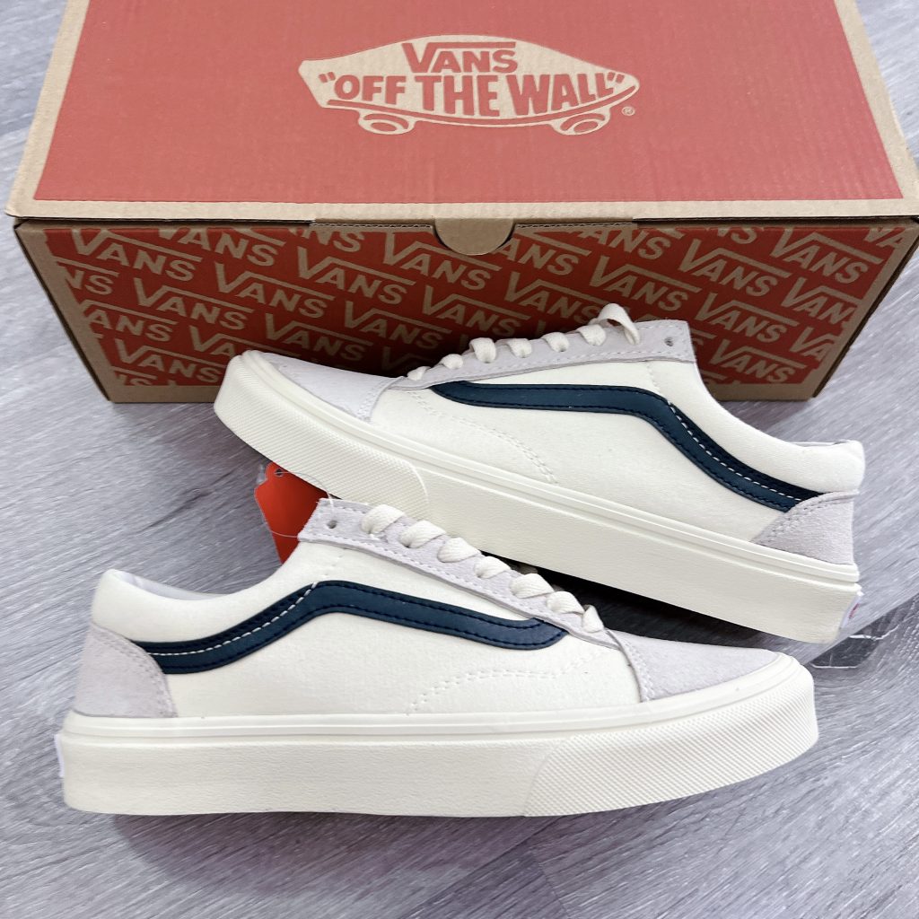 Giày Vans Old Skool V Marshmallow Giày Vans Old Skool Style 36