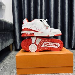 Giày Louis Vuitton Trainer White Red Best quality