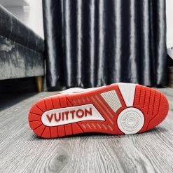 Giày Louis Vuitton Trainer White Red Best quality