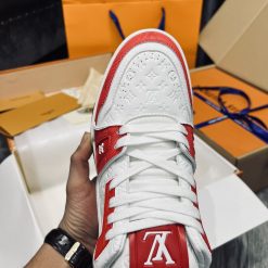 Giày Louis Vuittion  Trainer Red White Best Quality