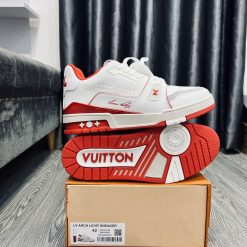 Giày Louis Vuitton Trainer White Red Best quality