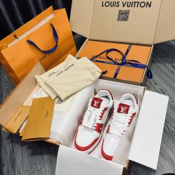 Giày Louis Vuittion  Trainer Red White Best Quality