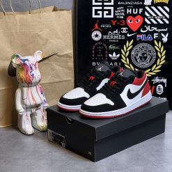 Giày Nike Air Jordan Low red Black Toe Siêu Cấp