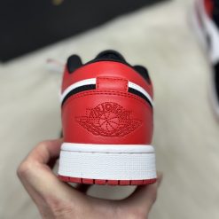Giày Nike Air Jordan Low red Black Toe Siêu Cấp