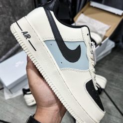 Giày Nike Air Force 1 Cream Black White Siêu Cấp