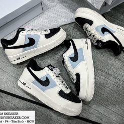 Giày Nike Air Force 1 Cream Black White Siêu Cấp