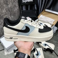 Giày Nike Air Force 1 Cream Black White Siêu Cấp