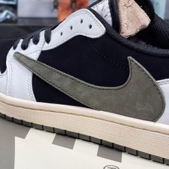 Giày Nike Air Jordan 1 x Travis Scott Retro Low OG SP ‘Olive’ Like Auth