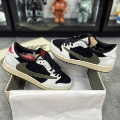 Giày Nike Air Jordan 1 x Travis Scott Retro Low OG SP ‘Olive’ Like Auth