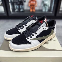 Giày Nike Air Jordan 1 x Travis Scott Retro Low OG SP ‘Olive’ Like Auth