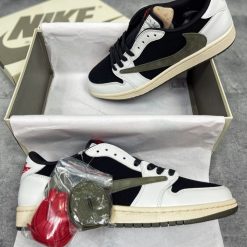 Giày Nike Air Jordan 1 x Travis Scott Retro Low OG SP ‘Olive’ Like Auth