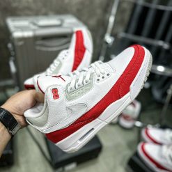 Giày Nike Air Jordan 3 White Red Like Auth