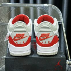 Giày Nike Air Jordan 3 White Red Like Auth