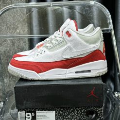 Giày Nike Air Jordan 3 White Red Like Auth