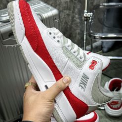 Giày Nike Air Jordan 3 White Red Like Auth