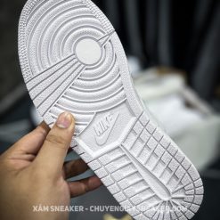 Giày Nike Air Jordan 1 Low All White Like Auth