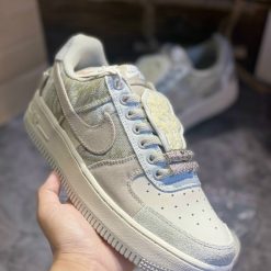 Giày Nike Air Force 1 Low Travis Scott ‘Grey White’