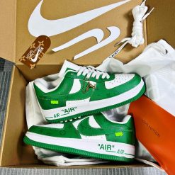 Giày Nike Force 1 Louis Vuittion Green Like Auth