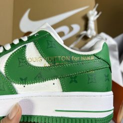 Giày Nike Force 1 Louis Vuittion Green Like Auth