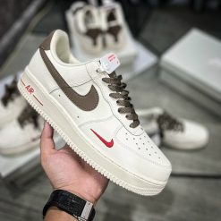 Giày Nike Air Force 1 White Brown  Siêu Cấp