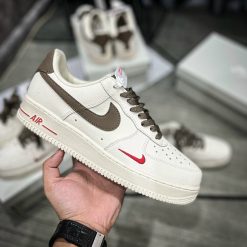 Giày Nike Air Force 1 White Brown  Siêu Cấp