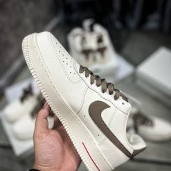 Giày Nike Air Force 1 White Brown  Siêu Cấp