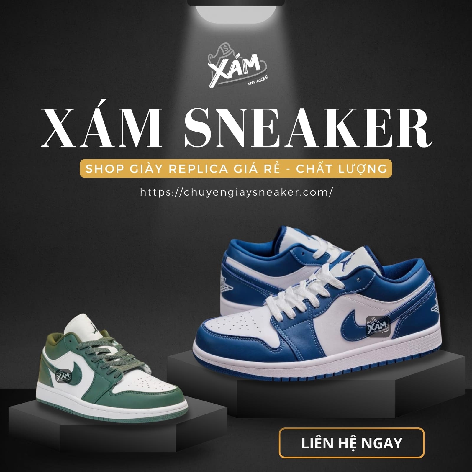 Mua giày Nike rep 1:1 tại Xám Sneaker