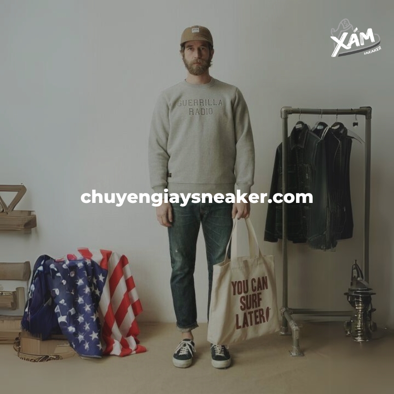 Phối áo sweater với giày Vans