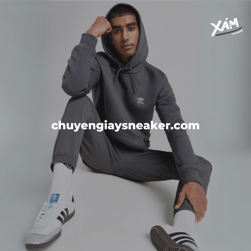 Phong cách mix đồ với giày adidas cùng áo hoodie thời trang