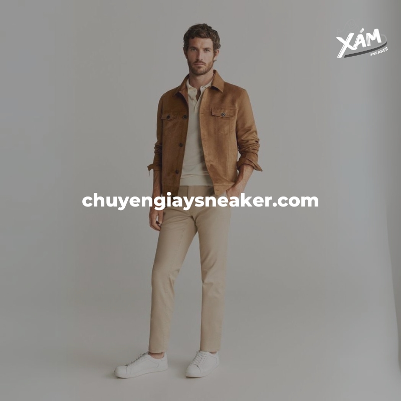 Mẹo phối đồ với giày adidas nam cùng quần kaki