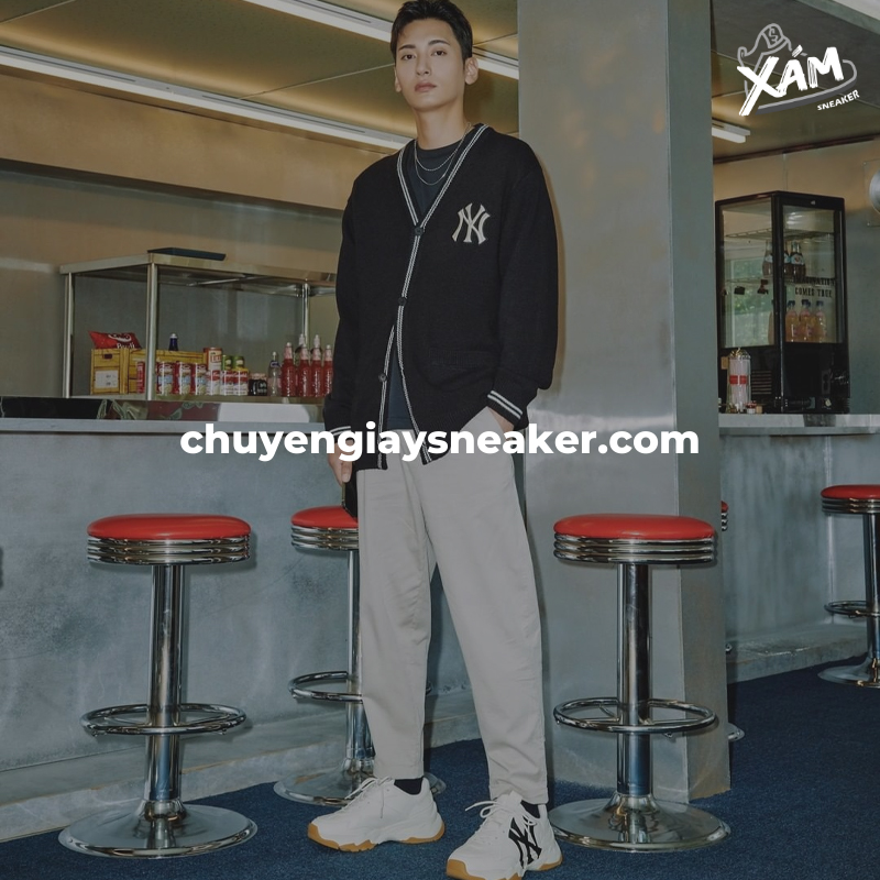 Cách mix áo hoodie cùng giày MLB thời trang