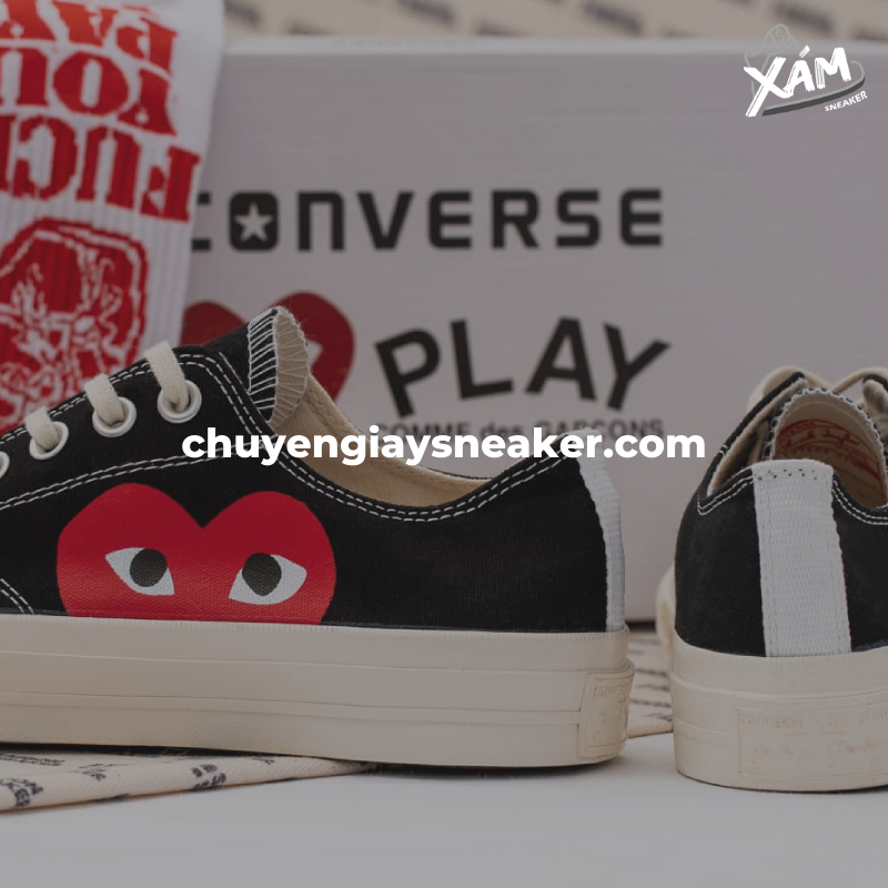Thiết kế của mẫu giày Converse CDG rep 1:1