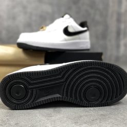 Giày Nike Air  Force 1 Swosh Đen Bóng Like Auth