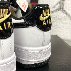 Giày Nike Air  Force 1 Swosh Đen Bóng Like Auth